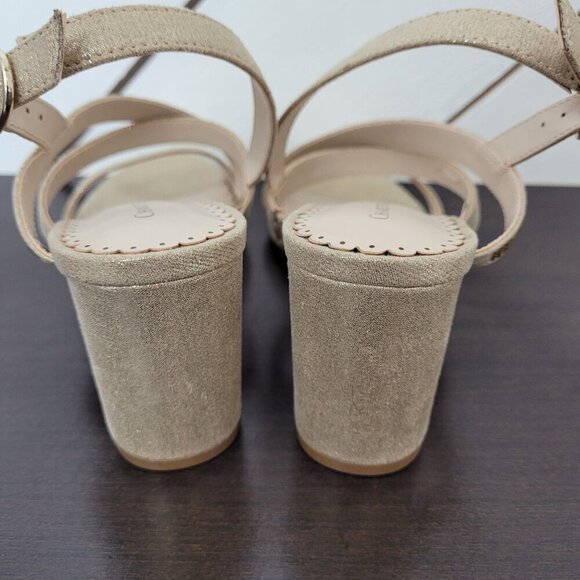 NEW Charter Club Lunah Women's 6.5M Gold Strappy Heel Sandals - Picture 4 of 8